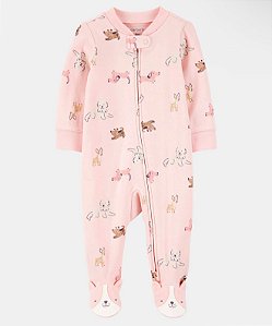Pijama Cachorro Rosa - RN - Carter's