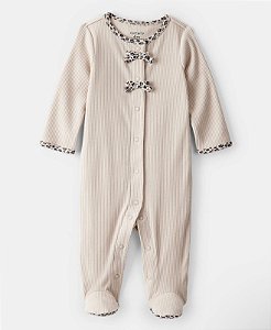 Pijama Oncinha Laço - 3m (1 a 3 meses) - Carter's