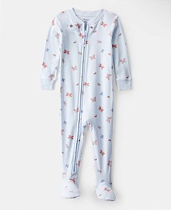 Pijama Borboleta Azul - 24m (18 a 24 meses) - Carter's