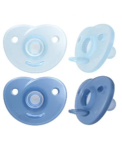 Chupeta Dupla Soothie Azul 0 a 3 meses - Philips Avent