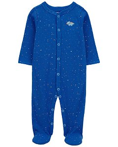Pijama com pezinho Azul Dino - RN - Carter's