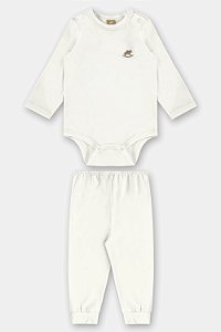 Conjunto Malha Térmica Branco - Tam G - Up Baby