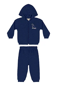 Conjunto Jaqueta Azul Escuro - Tam 1 - Quimby
