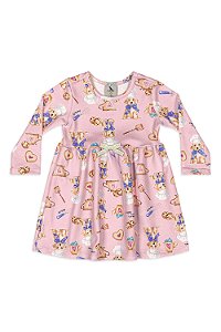 Vestido Cachorro Cozinha Rosa - Tam P - Quimby
