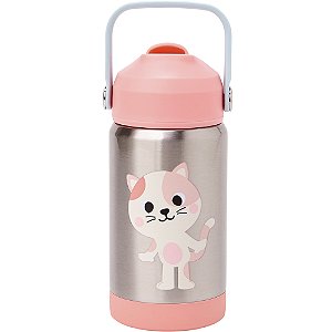 Copo Térmico Parede Dupla Buba Zoo Gato - Buba
