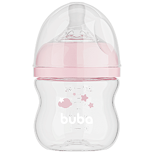 Mamadeira Easy Flow Nuvem Rosa 120 ml - Buba