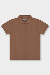 Camisa Polo Marrom Argila - Tam 2 - Up Baby