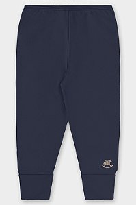 Calça em Suedine Azul Marinho - Tam M - Up Baby