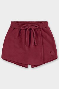 Short-Saia em Moletom Vermelho - Tam 6 - Up Baby