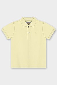 Camisa Polo em Suedine Amarelinho - Tam 2 - Up Baby