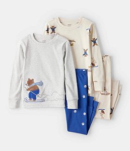 Kit 2 Pijamas Ski Azul - 2T (2 a 3 anos) - Carter's