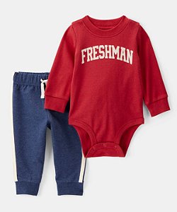 Conjunto Fresman Red/Azul - 6m (3 a 6 meses) - Carter's