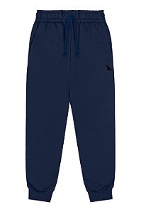 Calça em Moletom Azul Escuro - Tam 6 - Quimby