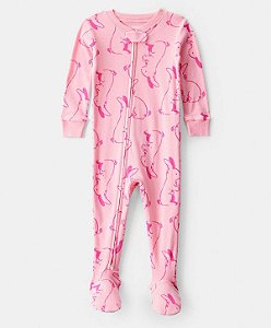 Pijama Macacão Coelho Pink - 2T (2 a 3 anos) - Carter's