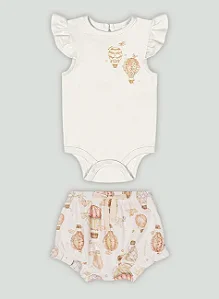 Conjunto Body Balão Tam M - Up Baby