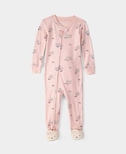 Pijama Macacão Coelho Rosa - 12m (9 a 12 meses) - Carter's