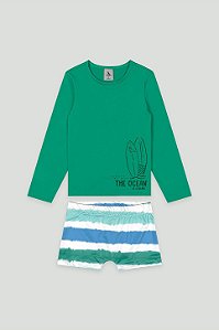 Conjunto UV Sunga Verde Ocean - Tam 6 - Quimby