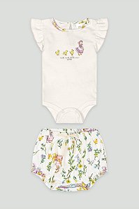 Conjunto Body/Short Pato/Patinhas - Tam RN - Up Baby