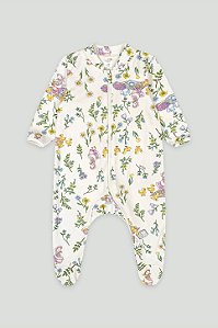 Macacão Branco Pata/Patinhos - Tam P - Up Baby