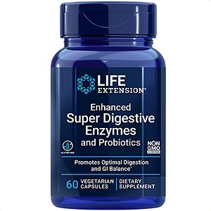 SUPER DIGESTIVE ENZYMES AND PROBIOTCS 60 VEGETARIAN CAPSULES - LIFE EXTENSION