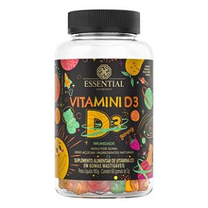 VITAMINI D3 - 60 GOMAS 3g - 180g - ESSENTIAL NUTRITION