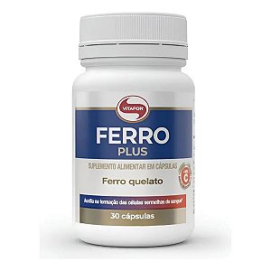 FERRO PLUS QUELATO 30 CAPS - VITAFOR