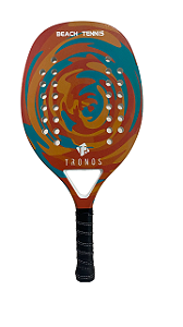 RAQUETE DE BEACH TENNIS 50% FIBRA DE VIDRO E 50% CABORNO TRONOS SU-TN-FCC COLOR COM BOLSA   I