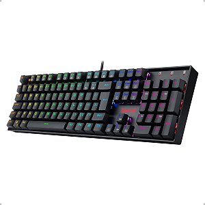 TECLADO USB REDRAGON K551RGB-1 GAMER MECANICO MITRA (SWITCH MARROM) PRETO BOX