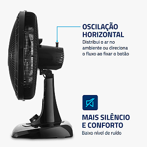 VENTILADOR DE MESA MONDIAL SUPER POWER 40CM VSP40 140W 220V PRETO (OUTLET) OPEN