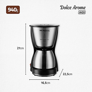 CAFETEIRA ELETRICA MONDIAL C-34-JI-15X 550W 220V (OUTLET) OPEN