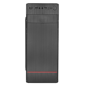 GAB. ATX BRAZILPC BPC-H40 C/ 1 BAIA PRETO (2xUSB+AUDIO) S/ FONTE BOX