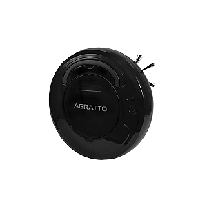 Robô Aspirador de Pó Agratto Praticci 3 em 1 Varre Aspira e Passa Pano USB 3W 3,7V Preto Outlet