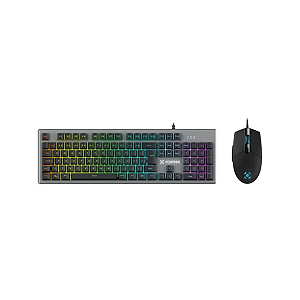 Kit Gamer Fortrek Ranger 70551 Teclado ABNT2 + Mouse 6400DPI Rainbow Grafite - Open Box