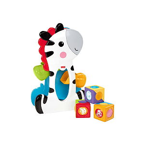 Brinquedo Educativo Fisher-Price Zebra Blocos Surpresa CGN63 Multicor para Bebês +6 Meses Outlet Box