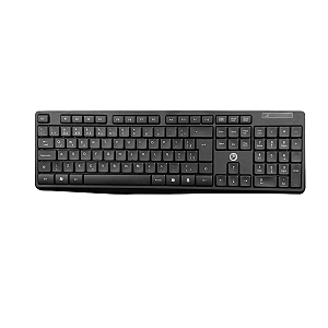 Teclado Sem Fio BrazilPC BPC-5239 Wireless 2.4GHz USB ABNT2 Plug & Play para PC e Notebook