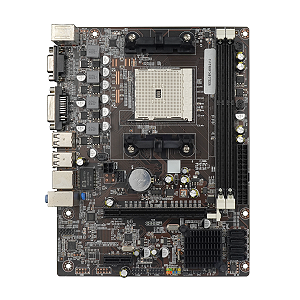 Placa-Mãe BrazilPC BPC-A55M V1.2 FM1 A55 2x DDR3 VGA DVI USB 2.0