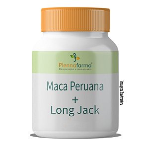 Maca Peruana 500mg + Long Jack 100mg 60 Caps