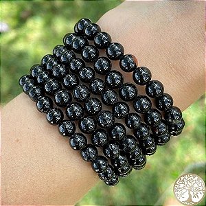 Pulseira de Turmalina Negra (esfera)