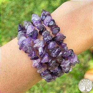 Pulseira de Ametista (cascalho)