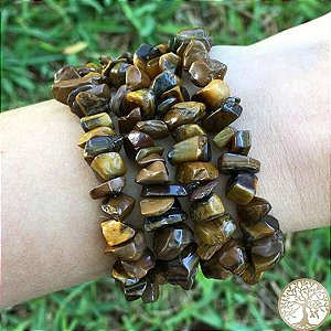 Pulseira de Olho de Tigre (cascalho)