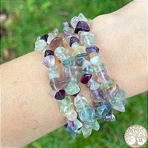 Pulseira de Fluorita (cascalho)