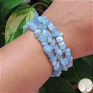 Pulseira de Água Marinha (cascalho)