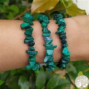 Pulseira de Malaquita (cascalho)