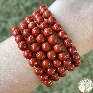 Pulseira de Jaspe Vermelho (esfera)