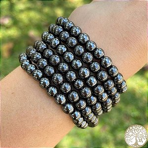 Pulseira de Hematita (esfera)