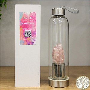 Garrafa com Quartzo Rosa