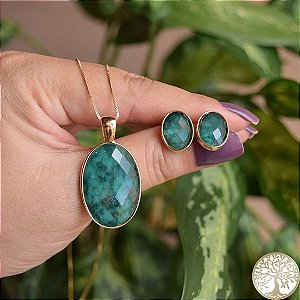 Conjunto de Esmeralda Oval