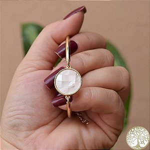 Pulseira em Mosaico de Madrepérola Banhada