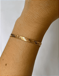 Pulseira Malha Folheado a Ouro 18k