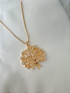 Colar Árvore da vida Coração